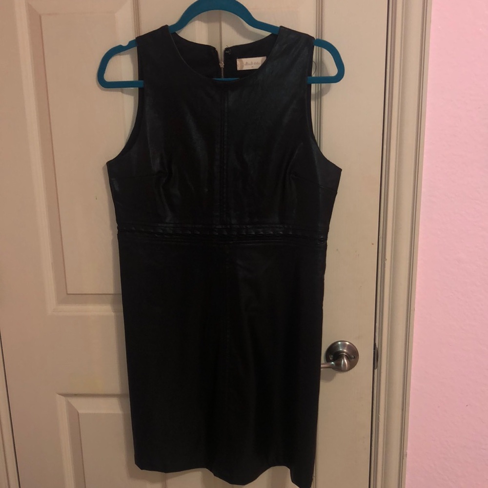 Leather formal dress
